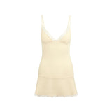 COTTON JERSEY LACE SLIP DRESS | BUTTER