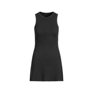 COTTON RIB TANK DRESS | SOOT