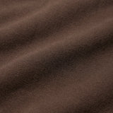 COTTON FLEECE OVERSIZED DOUBLE WAISTBAND PANT | DARK SEPIA