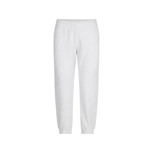 COTTON FLEECE LOW RISE CAPRI JOGGER | LIGHT HEATHER GREY