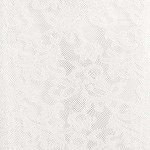 KNIT LACE MOCK NECK DRESS | IVORY