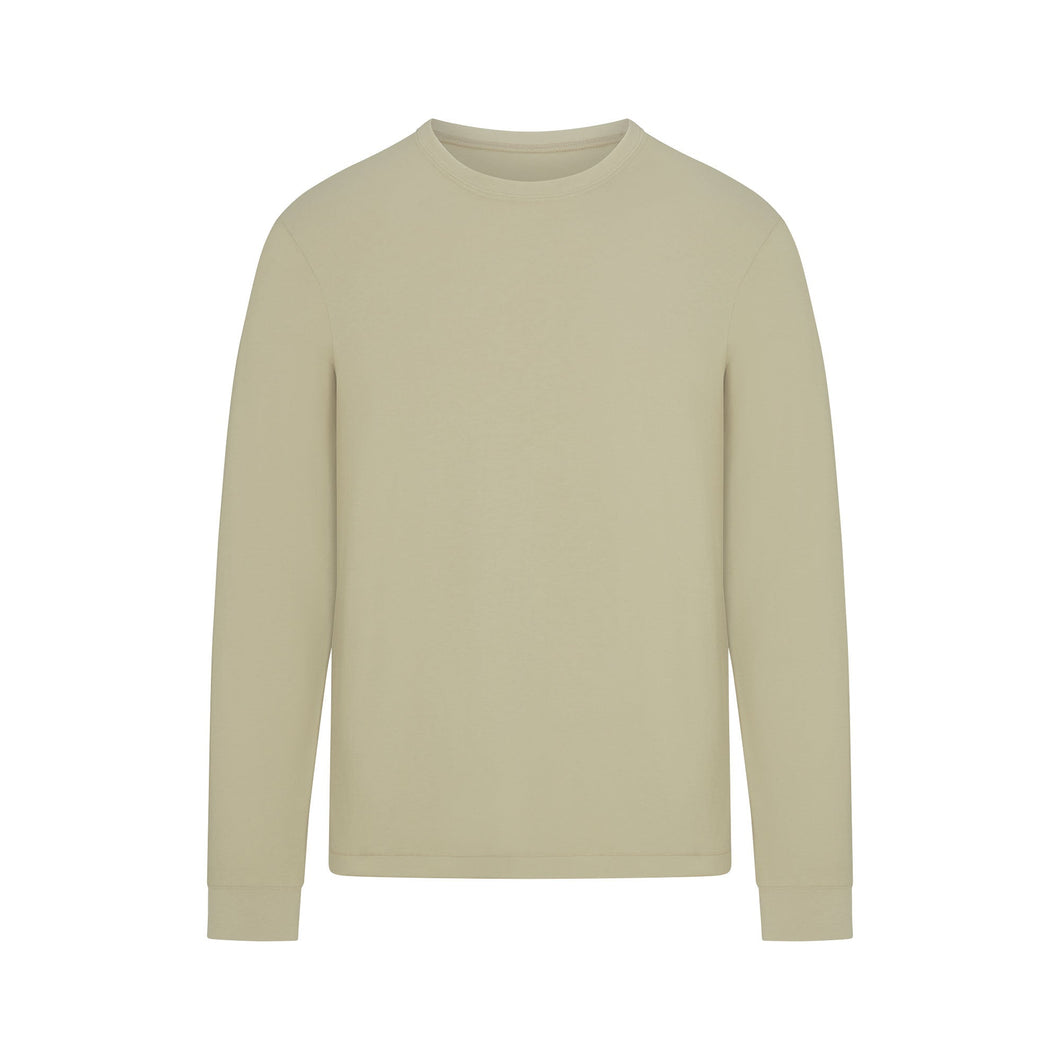SKIMS COTTON MENS CLASSIC LONG SLEEVE T-SHIRT | PHOSPHORUS