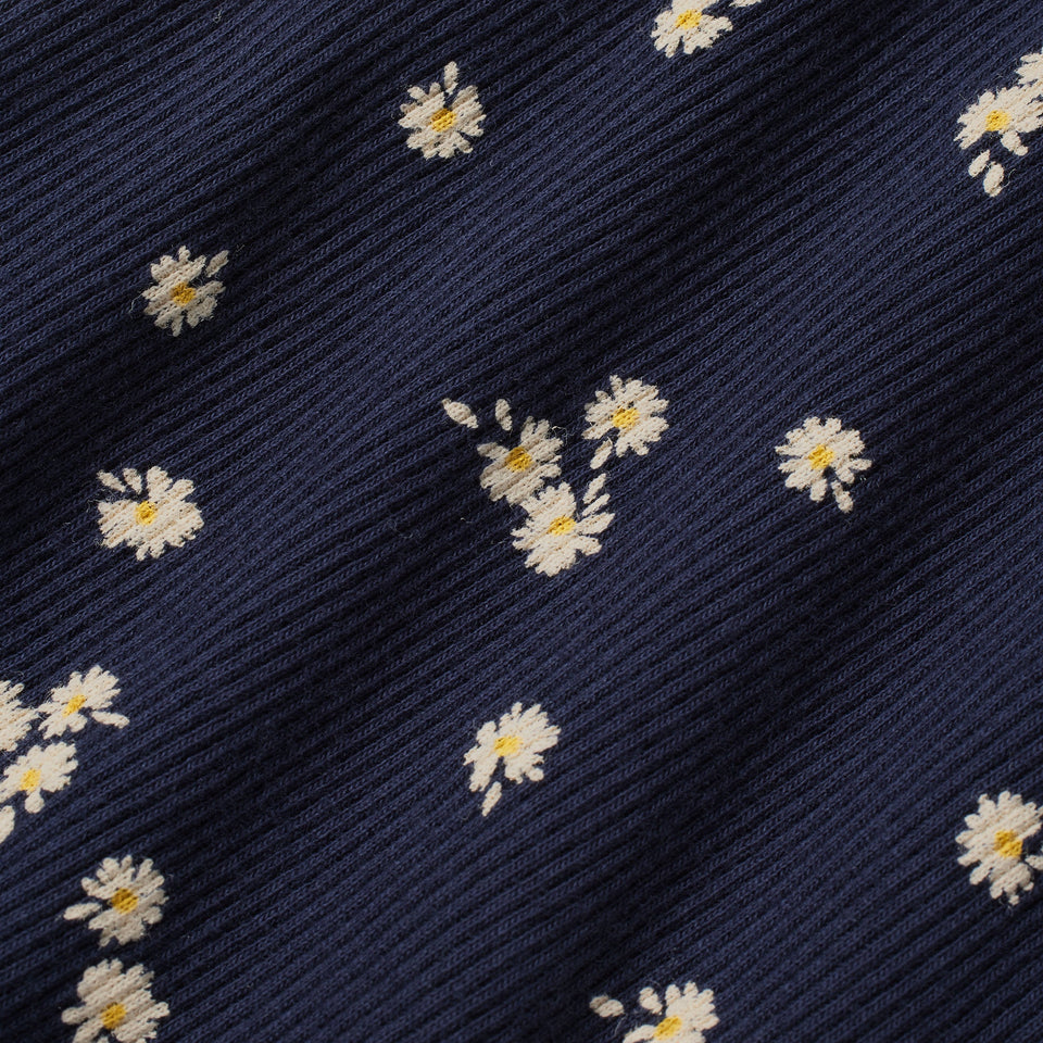 COTTON RIB BOXER 3-PACK | NAVY DAISY PRINT