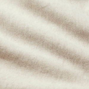 COTTON FLEECE FOLDOVER MINI SKIRT | OATMEAL HEATHER