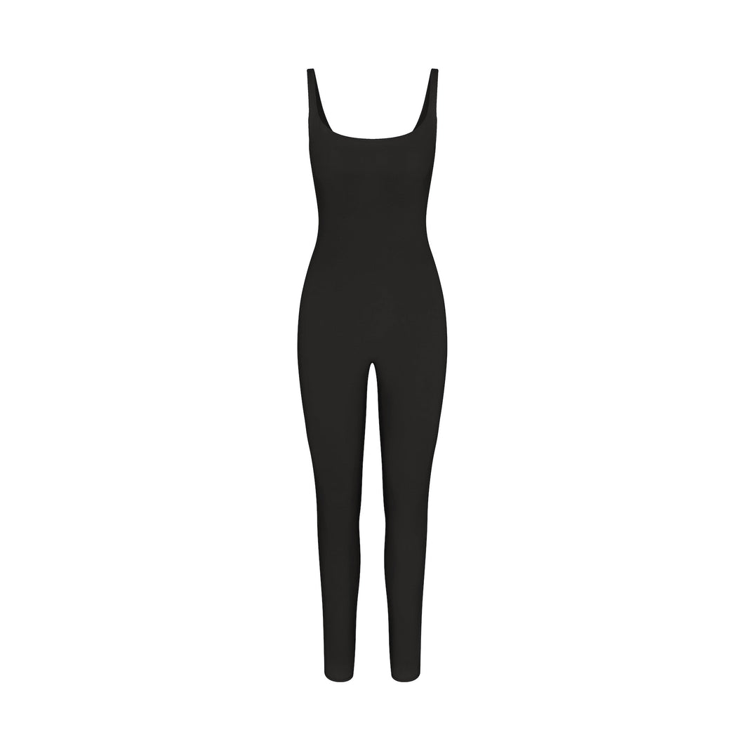 FITS EVERYBODY SQUARE NECK LOW BACK CATSUIT | ONYX