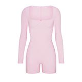 FITS EVERYBODY PICOT LONG SLEEVE ONESIE | CHERRY BLOSSOM TONAL