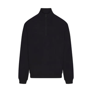 JERSEY LOUNGE MENS RELAXED QUARTER ZIP PULLOVER | OBSIDIAN