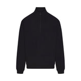 JERSEY LOUNGE MENS RELAXED QUARTER ZIP PULLOVER | OBSIDIAN