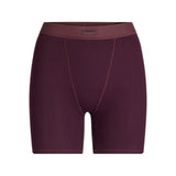 COTTON RIB BOXER | CURRANT