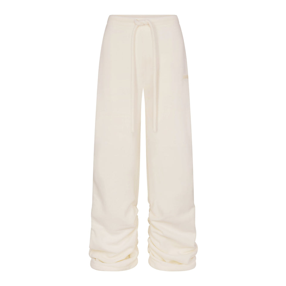 FLEECE LOUNGE OVERSIZED PANT | ECRU