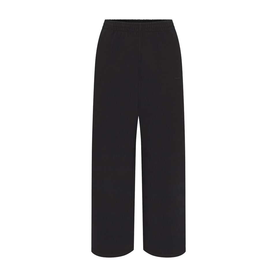 BOYFRIEND FLEECE STRAIGHT LEG PANT | WASHED ONYX