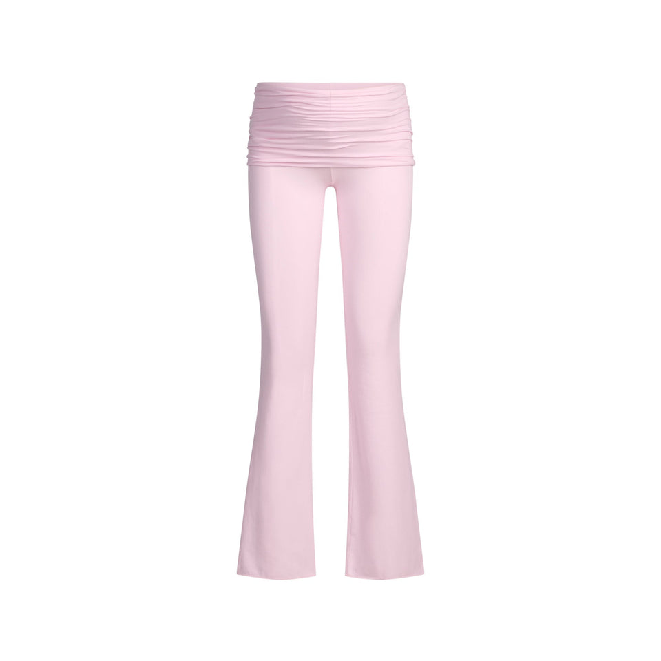 COTTON JERSEY MATERNITY FOLDOVER PANT | CHERRY BLOSSOM