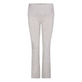 COTTON JERSEY MATERNITY FOLDOVER PANT | LIGHT HEATHER GREY