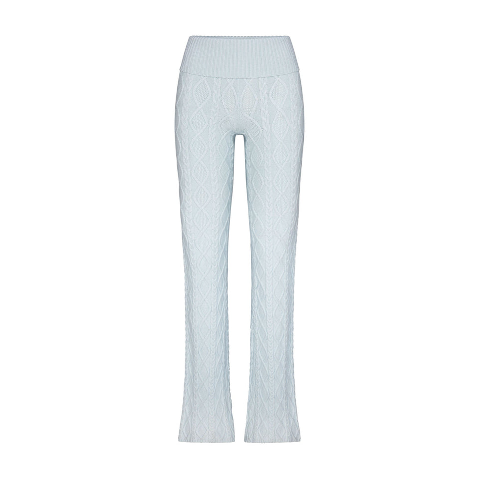 SWEATER KNIT FOLDOVER PANT | CLOUD