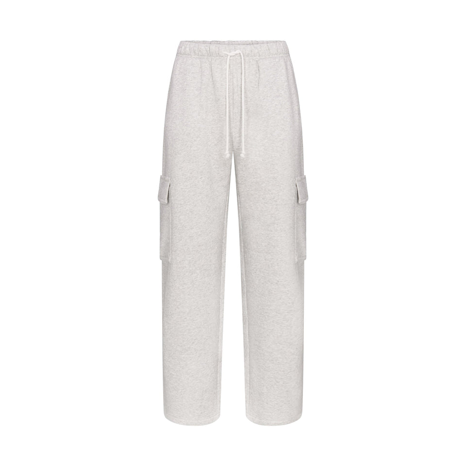 FLEECE LOUNGE MENS CARGO PANT | LIGHT HEATHER GREY