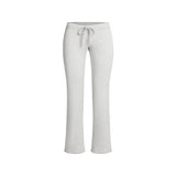 COTTON JERSEY LOW RISE CROP PANT | LIGHT HEATHER GREY