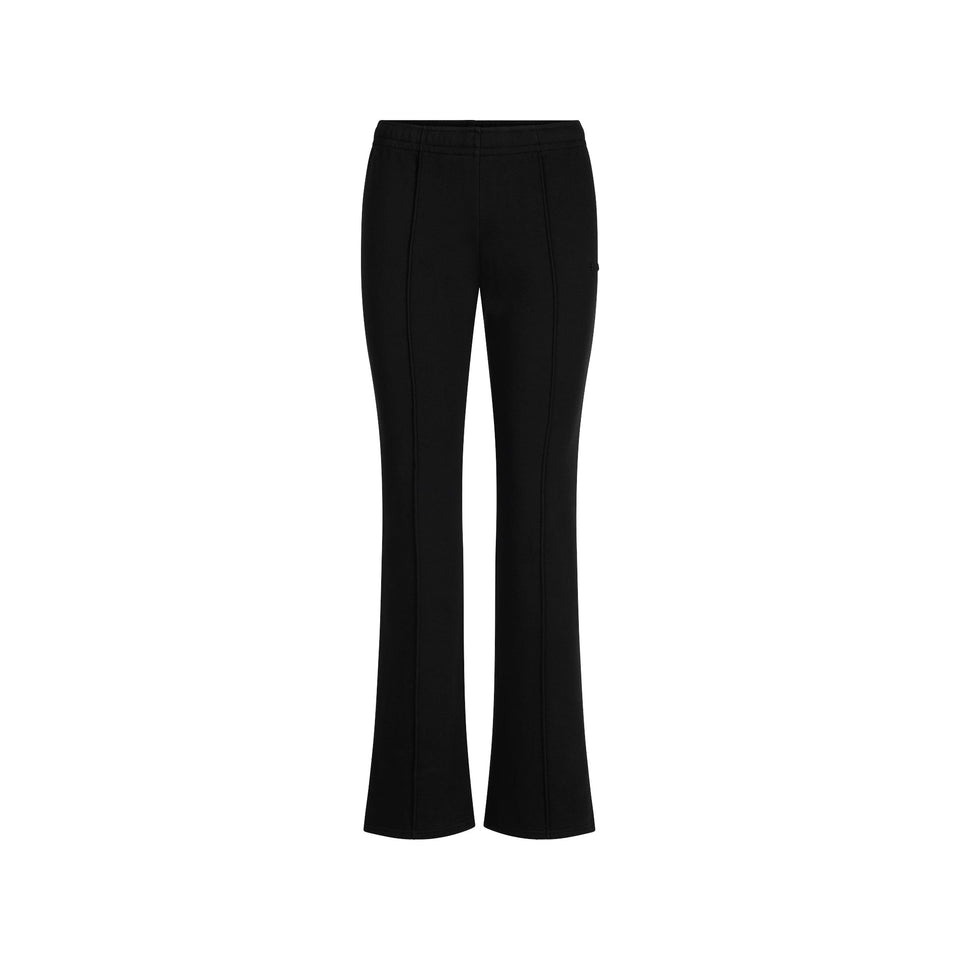 COTTON FLEECE LOW RISE SLIM PANT | ONYX