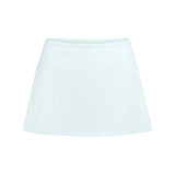DROP NEEDLE POINTELLE MINI SKIRT | FROST