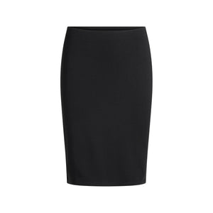 SMOOTH LAYERS MIDI SKIRT | OBSIDIAN