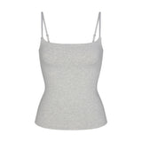 COTTON JERSEY CAMI | LIGHT HEATHER GREY