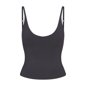 SMOOTH LAYERS SCOOP NECK CAMI | GRAPHITE