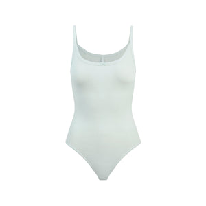 DROP NEEDLE POINTELLE CAMI BODYSUIT | FROST