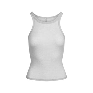 SHEER RIB TANK | LIGHT HEATHER GREY