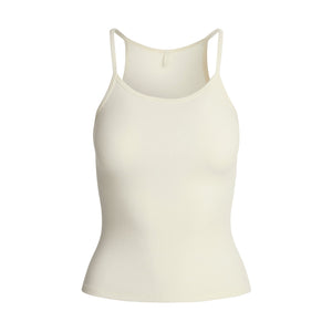COTTON RIB LONG CAMI | MARBLE