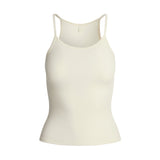 COTTON RIB LONG CAMI | MARBLE