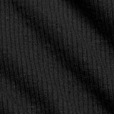 SHEER RIB LONG DRESS | SOOT