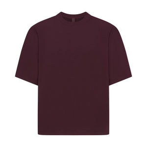 JERSEY LOUNGE MENS BOXY MOCK NECK | CURRANT