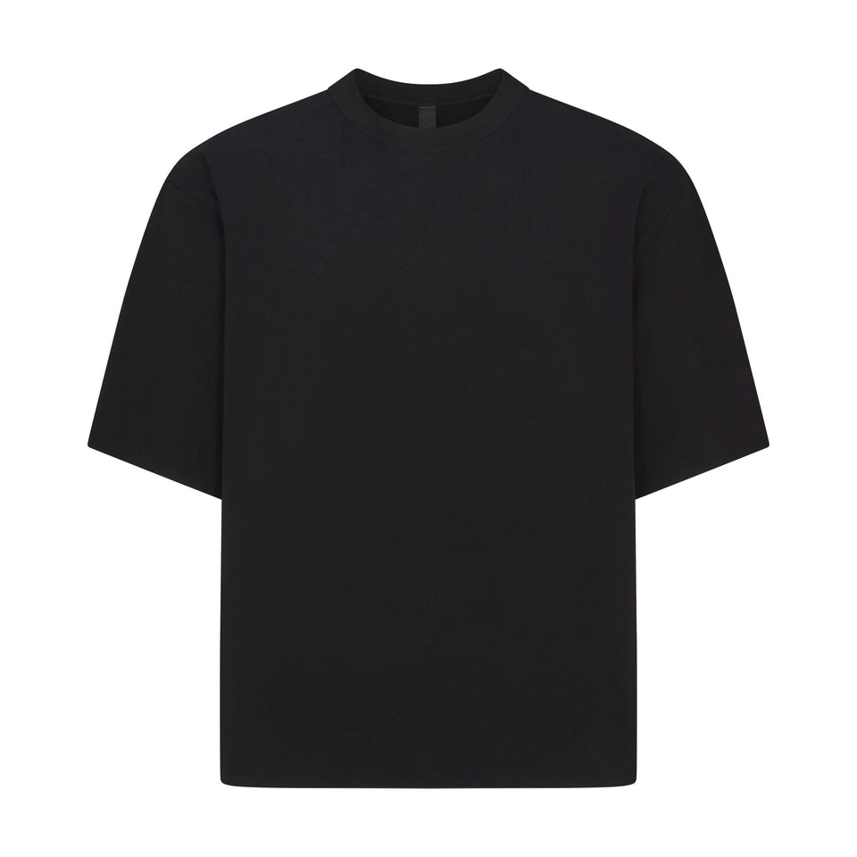 JERSEY LOUNGE MENS BOXY MOCK NECK | OBSIDIAN