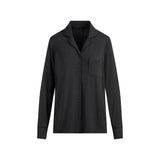 SKIMS SLEEP LONG SLEEVE BUTTON UP SET | ONYX