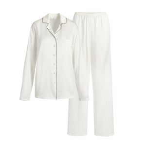 SILK LONG SLEEP SET | IVORY
