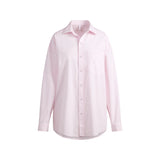 COTTON POPLIN OVERSIZED SLEEP SET | CHERRY BLOSSOM STRIPE