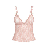 STRETCH LACE TRIANGLE CAMI AND SHORT SET | MORGANITE