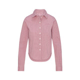 COTTON POPLIN MICRO SHORT SLEEP SET | BERRY CHECK