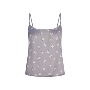 WOVEN SHINE CAMI AND SHORT SLEEP SET | MIRROR BALLOON PRINT