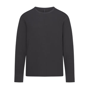 WAFFLE MENS LONG SLEEVE T-SHIRT | ASH