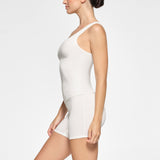 COTTON RIB LONG TANK | MARBLE