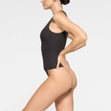COTTON RIB LONG TANK | SOOT