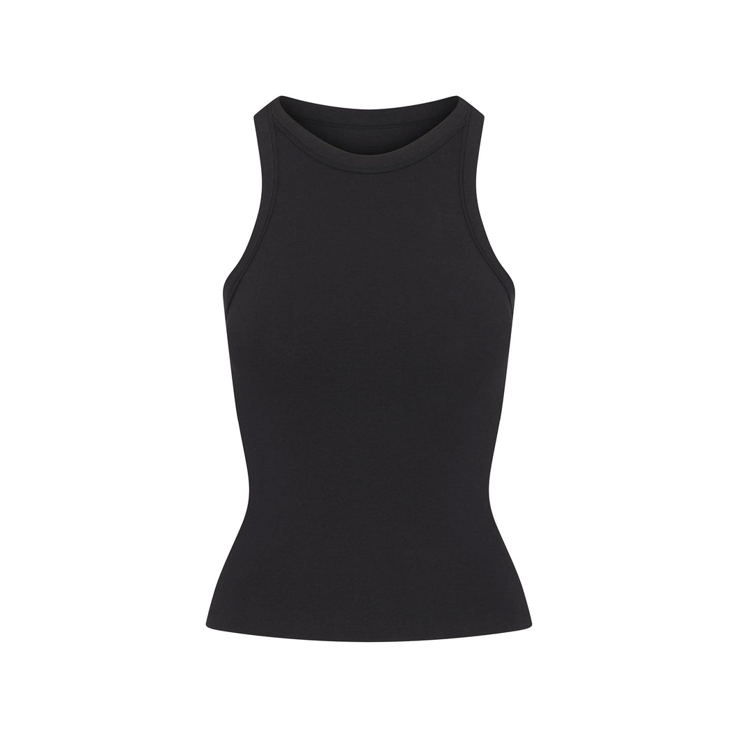 COTTON JERSEY CREW NECK TANK | SOOT