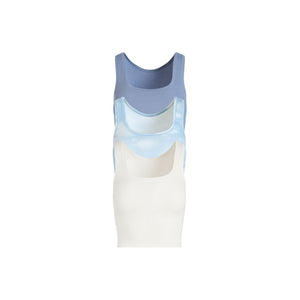COTTON RIB TANK 3-PACK | BLUE QUARTZ CLOUD MULTI