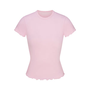 LOGO POINTELLE T-SHIRT | CHERRY BLOSSOM