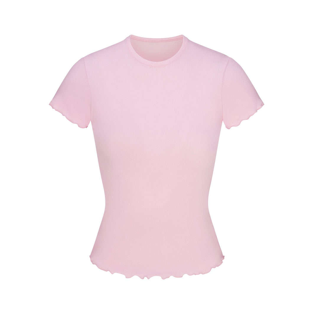 LOGO POINTELLE T-SHIRT | CHERRY BLOSSOM