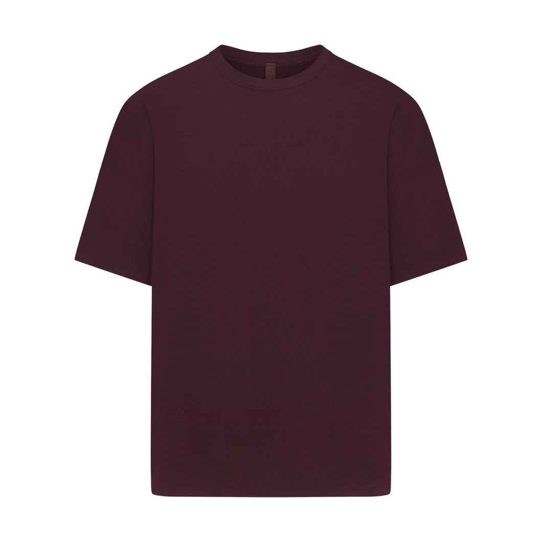 JERSEY LOUNGE MENS OVERSIZED T-SHIRT | CURRANT