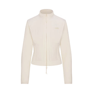 FLEECE LOUNGE FITTED JACKET | ECRU