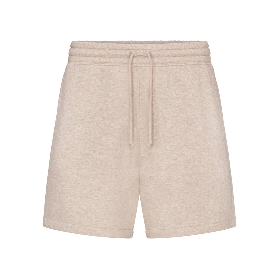 FLEECE LOUNGE MENS RELAXED SHORT | DESERT HEATHER