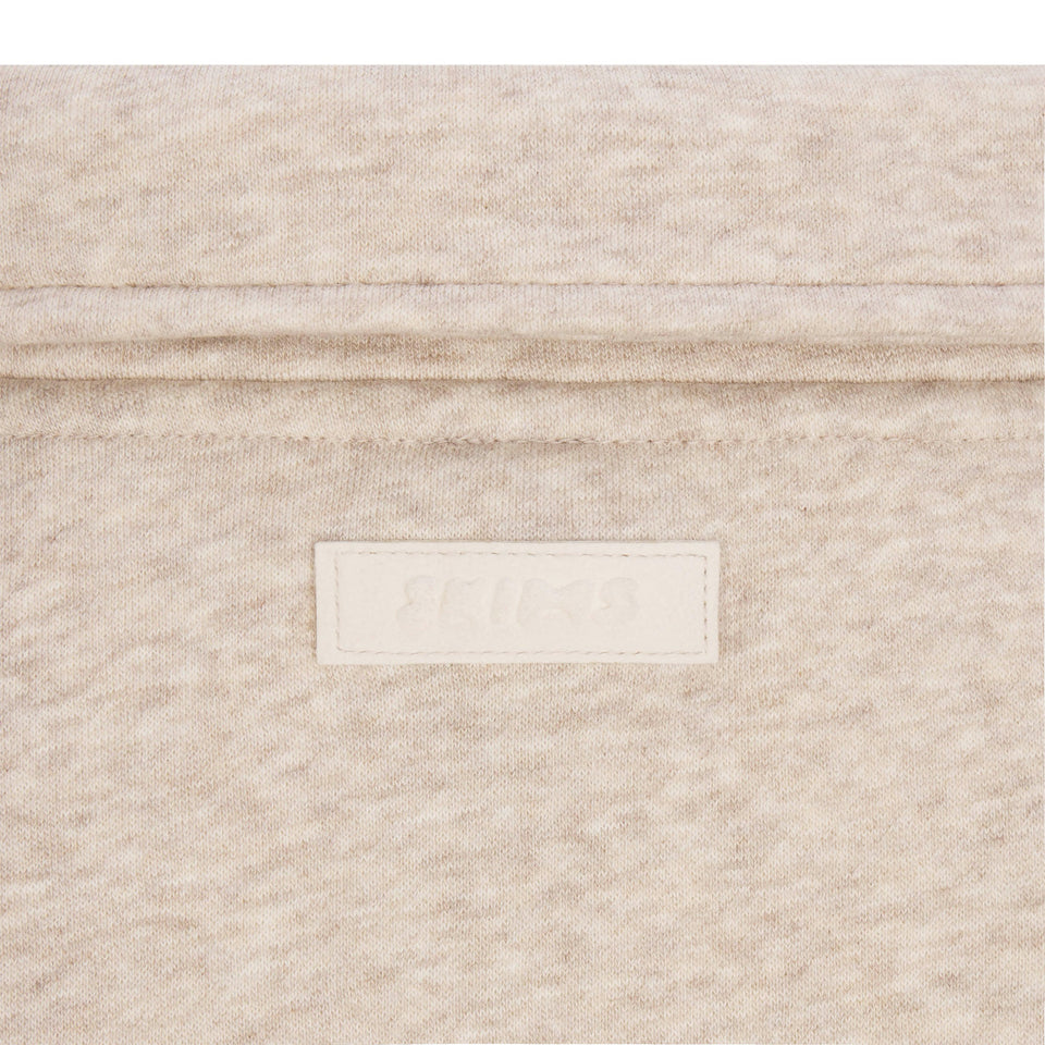 FLEECE LOUNGE MENS RELAXED POLO | DESERT HEATHER GREY