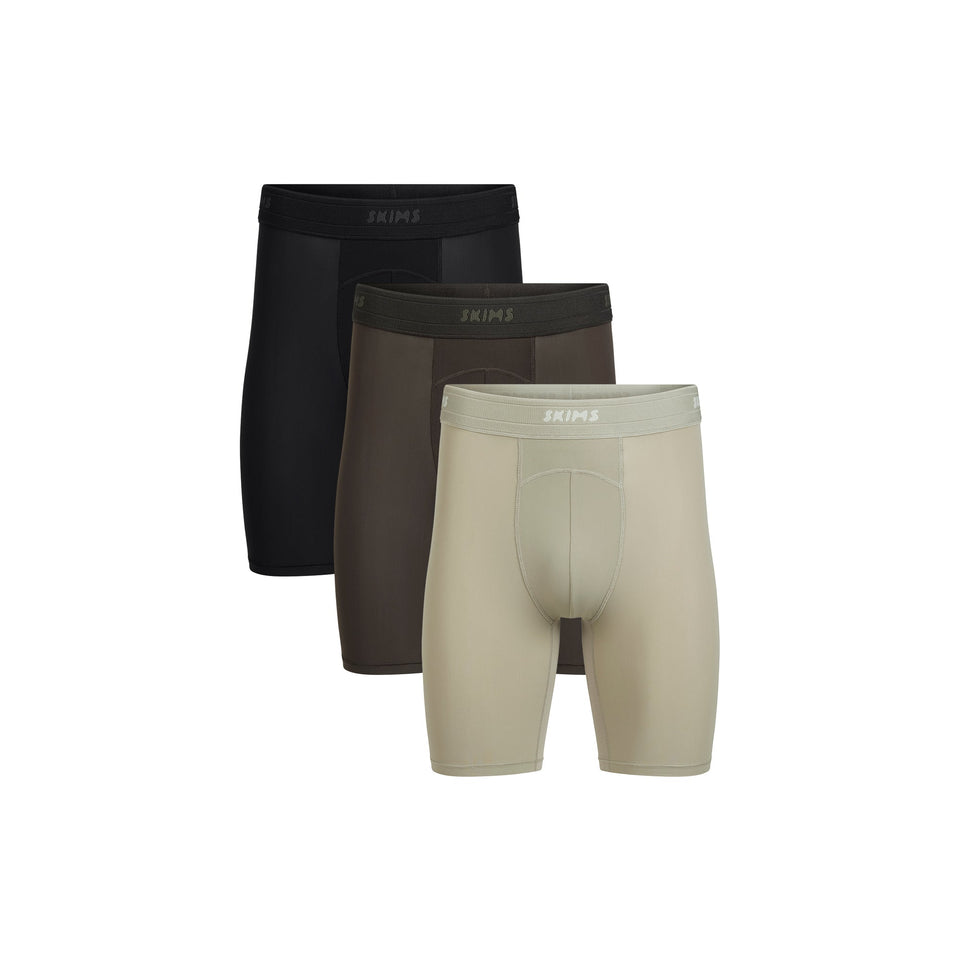 SKIMS SPORT MENS 7" BOXER BRIEF 3-PACK | DUNE MULTI